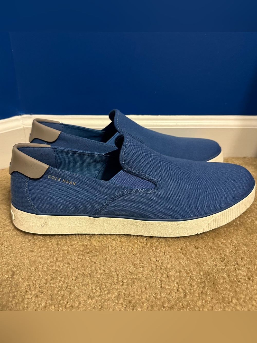 Cole Haan Nantucket 2.0 Slip On Shoes Blue C36417 10.5 Mens